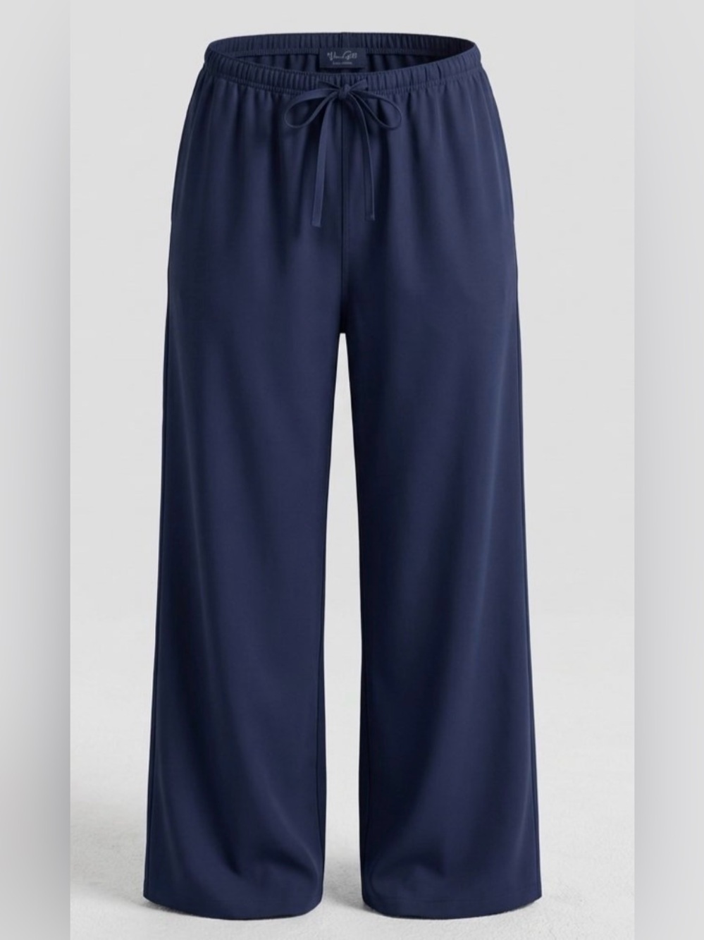 John Galt Brandy Melville Navy Anastasia Wide Leg Pants Drawstring Lounge OS